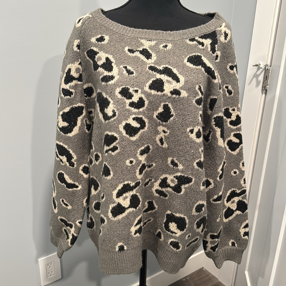 Animal Print Sweater
